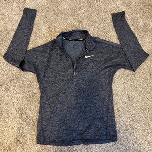 Womens Nike Dri-FIT Half-zip Pullover Navy Heather - Size XS